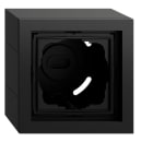 GIRA - AP-Gehäuse 1f + Rahmen Gira F200 Schwarz m(lack.)
