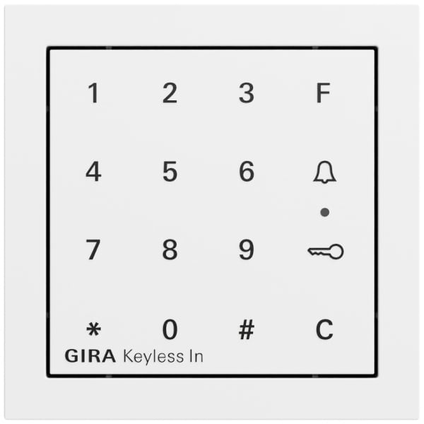 GIRA - Gira Keyless In Codetastaturmodul System 70 Reinweiß m(lack.)