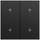 GIRA - Wippe 2f Pfeile System 70 Schwarz m(lack.)