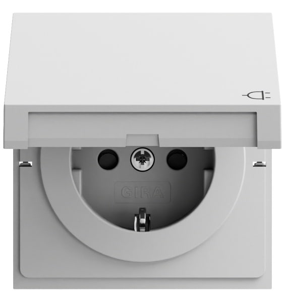 GIRA - SCHUKO-Steckd. KD + SP System 70 Grau m(lack.)