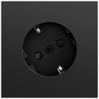 GIRA - SCHUKO-Steckd. 30° + SP System 70 Schwarz m(lack.)