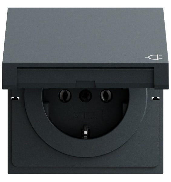 GIRA - SCHUKO-Steckd. KD System 70 Anthrazit(lack.)