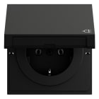 GIRA - SCHUKO-Steckd. KD System 70 Schwarz m(lack.)