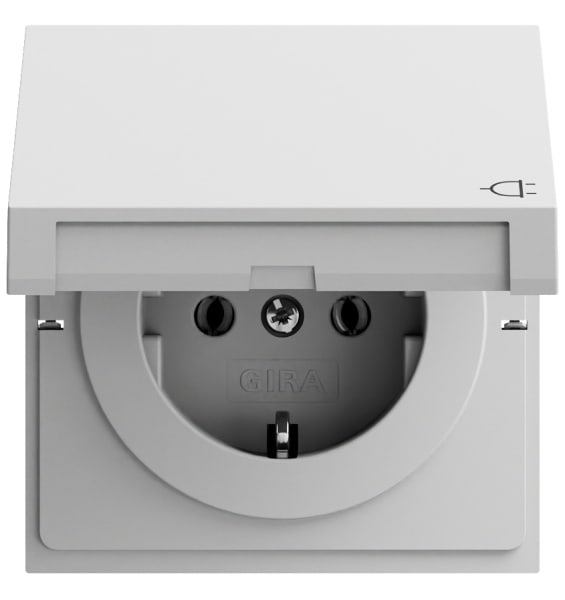 GIRA - SCHUKO-Steckd. KD System 70 Grau m(lack.)