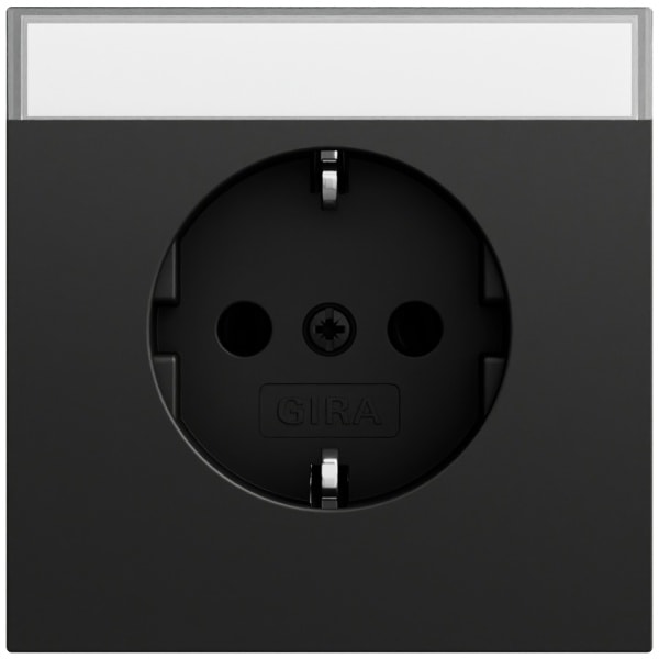 GIRA - SCHUKO-Steckd. BSF System 70 Schwarz m(lack.)