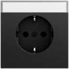 GIRA - SCHUKO-Steckd. BSF System 70 Schwarz m(lack.)