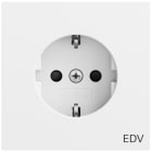 GIRA - SCHUKO-Steckd. Aufdruck EDV + SP System 70 Reinweiß m(lack.)