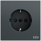 GIRA - SCHUKO-Steckd. Aufdruck EDV + SP System 70 Anthrazit(lack.)