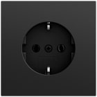 GIRA - SCHUKO-Steckd. o.Kr. System 70 Schwarz m(lack.)