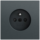 GIRA - Steckd. Erdstift + SP System 70 Anthrazit(lack.)