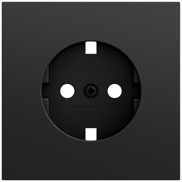 GIRA - EZ-TL: Abd. SCHUKO-Steckd. System 70 Schwarz m(lack.)