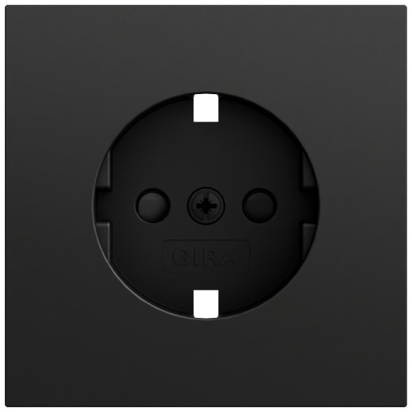 GIRA - EZ-TL: Abd. SCHUKO-Steckd. SP System 70 Schwarz m(lack.)