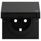GIRA - EZ-TL: Abd. SCHUKO-Steckd. KD System 70 Schwarz m(lack.)