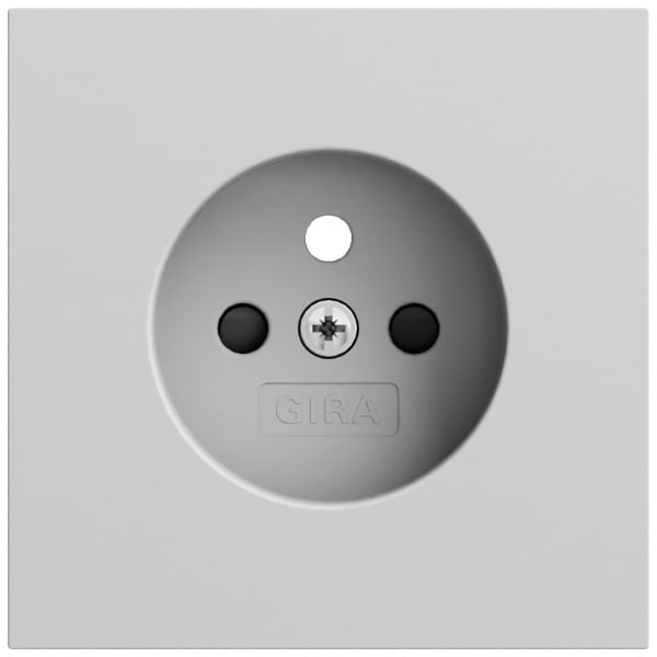 GIRA - Abd. Steckd. Erdstift SP System 70 Grau m(lack.)