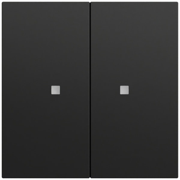 GIRA - RF Multi Bedienaufs. 2f KNX System 70 Schwarz m(lack.)