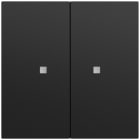 GIRA - RF Multi Bedienaufs. 2f KNX System 70 Schwarz m(lack.)