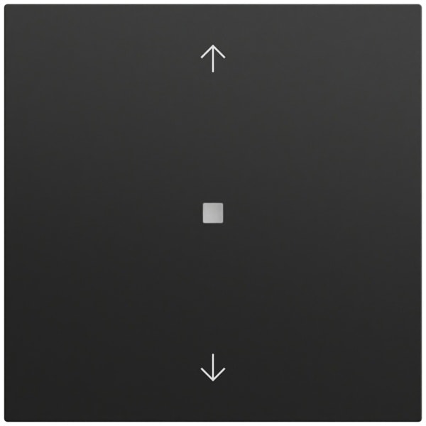 GIRA - Taster Wippe 1f Pfeile OneKNX System 70 Schwarz m(lack.)