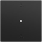 GIRA - Taster Wippe 1f Pfeile OneKNX System 70 Schwarz m(lack.)