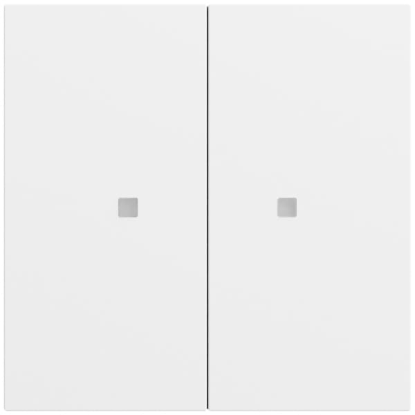GIRA - Taster Wippe 2f OneKNX System 70 Reinweiß m(lack.)