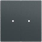 GIRA - Taster Wippe 2f OneKNX System 70 Anthrazit(lack.)