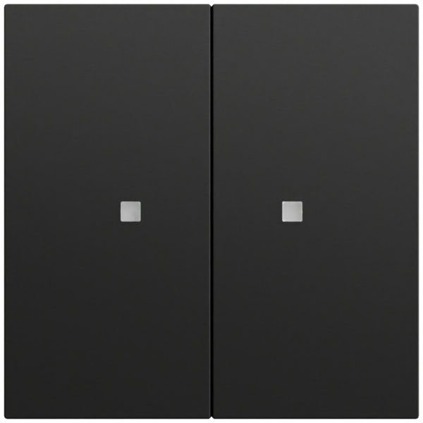 GIRA - Taster Wippe 2f OneKNX System 70 Schwarz m(lack.)
