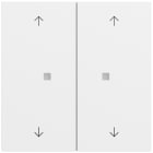 GIRA - Taster Wippe 2f Pfeile OneKNX System 70 Reinweiß m(lack.)