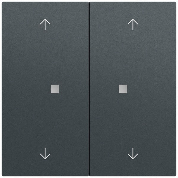 GIRA - Taster Wippe 2f Pfeile OneKNX System 70 Anthrazit(lack.)