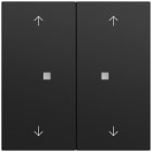 GIRA - Taster Wippe 2f Pfeile OneKNX System 70 Schwarz m(lack.)