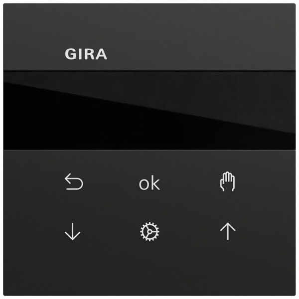 GIRA - S3000 Jal.-/Schaltuhr Display System 70 Schwarz m(lack.)