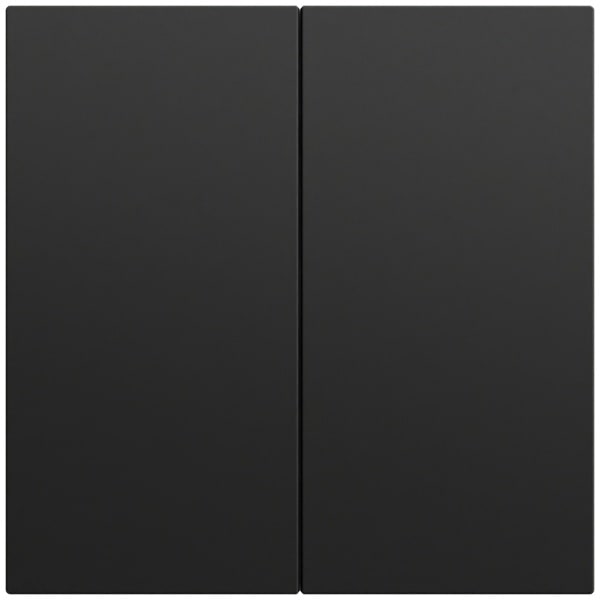 GIRA - Wippe 2f unbedruckt System 70 Schwarz m(lack.)