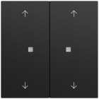 GIRA - Wippe 2f Pfeile Kontrollf. System 70 Schwarz m(lack.)