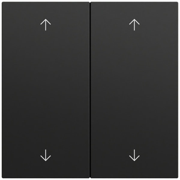 GIRA - Wippe 2f Pfeile System 70 Schwarz m(lack.)