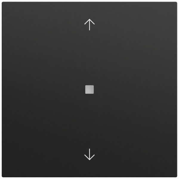 GIRA - Wippe 1f Pfeile Kontrollf. System 70 Schwarz m(lack.)