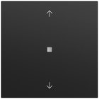GIRA - Wippe 1f Pfeile Kontrollf. System 70 Schwarz m(lack.)