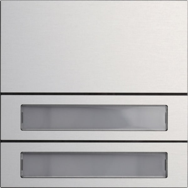 GIRA - Ruftastenmodul 2f System 106 Aluminium(elox.)