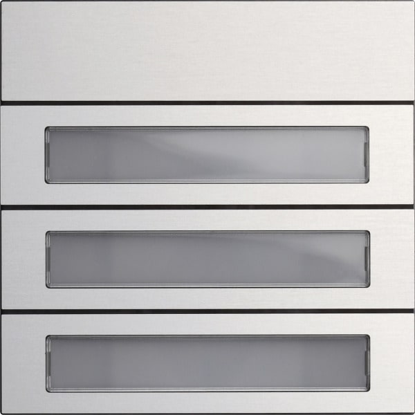 GIRA - Ruftastenmodul 3f System 106 Aluminium(elox.)