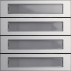 GIRA - Ruftastenmodul 4f System 106 Aluminium(elox.)