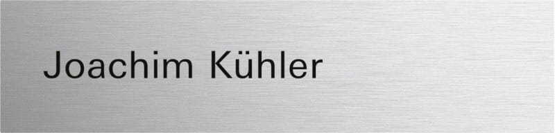 GIRA - Ruftaste beschr. System 106 Aluminium(elox.)