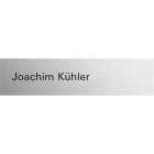 GIRA - Ruftaste beschr. System 106 Aluminium(elox.)