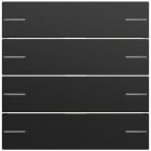 GIRA - Wippenset 4f Tastsens.4.70  Schwarz m(lack.)