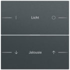 GIRA - Wippenset 2f indiv. Tastsens.4.70 Anthrazit(lack.)