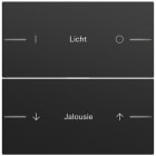 GIRA - Wippenset 2f indiv. Tastsens.4.70  Schwarz m(lack.)