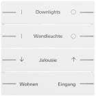 GIRA - Wippenset 4f indiv. Tastsens.4.70 Reinweiß