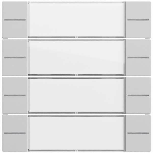 GIRA - Wippenset 4f BSF Tastsens.4.70  Klar/Grau m(lack.)