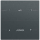 GIRA - Wippe Wippenset 2f indiv. Tastsens.4.70  Anthrazit(lack.)