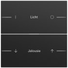 GIRA - Wippe Wippenset 2f indiv. Tastsens.4.70 Schwarz m(lack.)