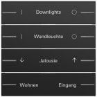 GIRA - Wippe Wippenset 4f indiv. Tastsens.4.70 Schwarz m(lack.)