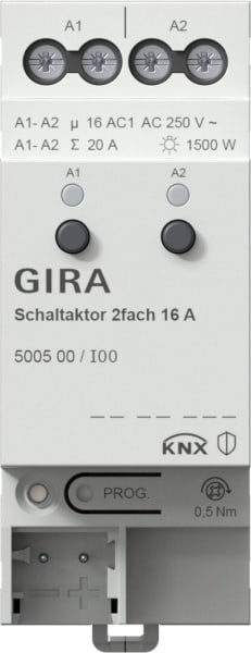 GIRA - Schaltaktor 2f 16 A KNX REG