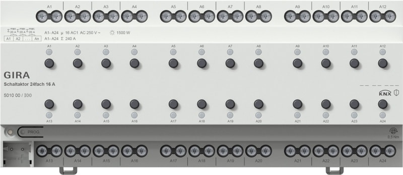 GIRA - Schaltaktor 24f 16 A KNX REG