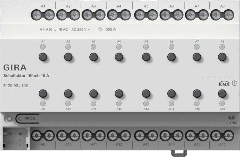 GIRA - Schaltaktor 16f 10 A KNX REG